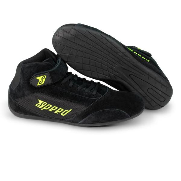 Schuh MILAN KS-2 | schwarz-gelb | Gr. 38